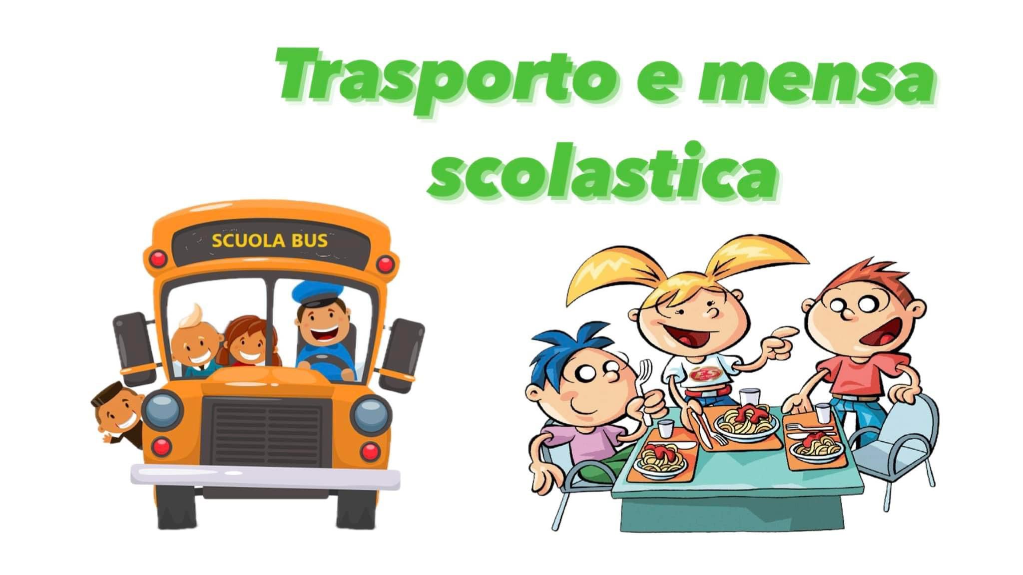 disegno di trasporto e mensa scolastici