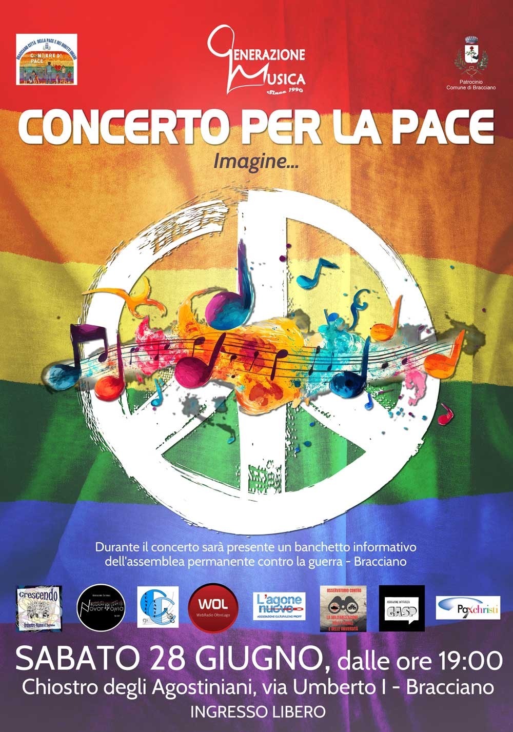 CONCERTO PER LA PACE Locandina evento