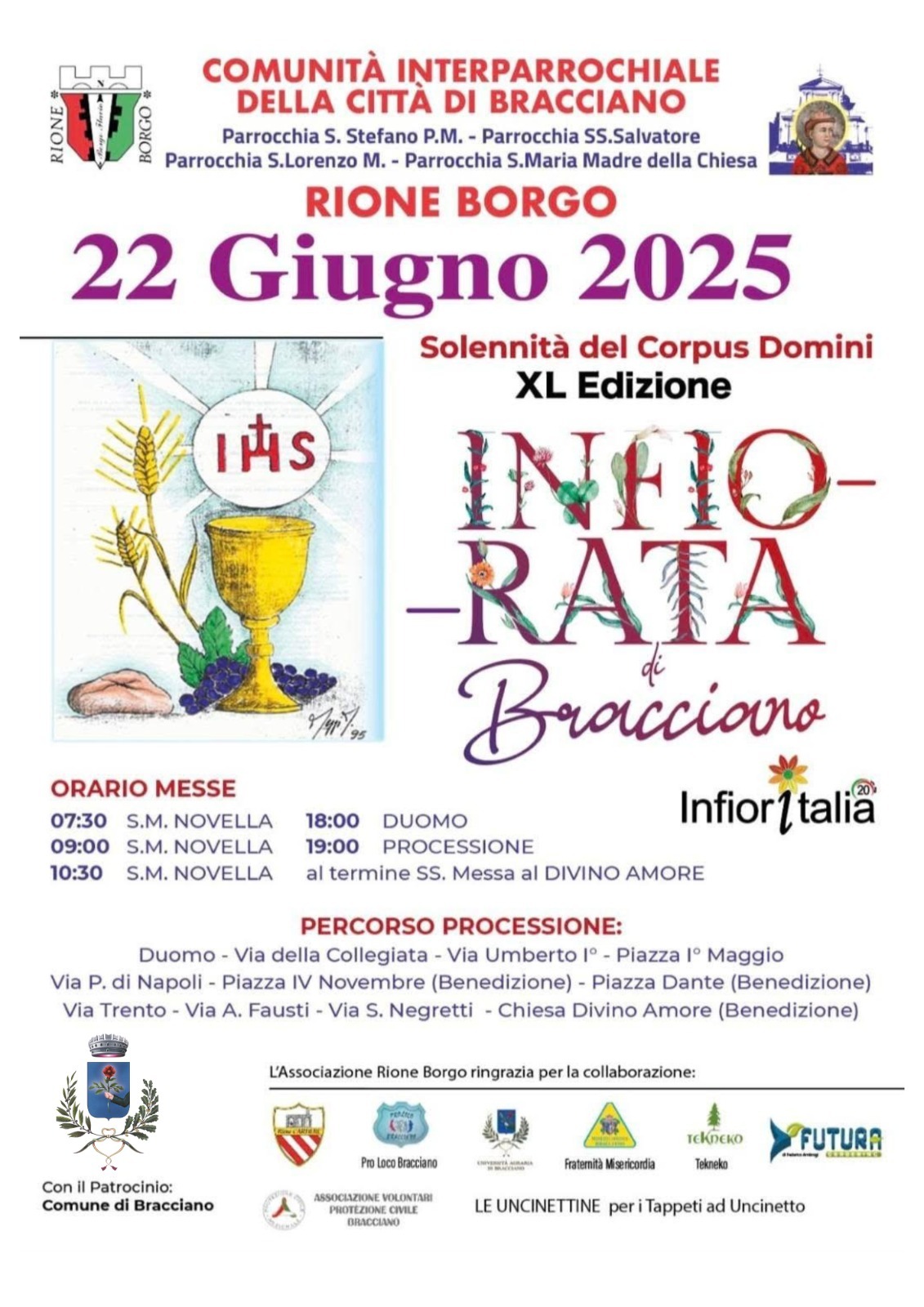 locandina infiorata 2025