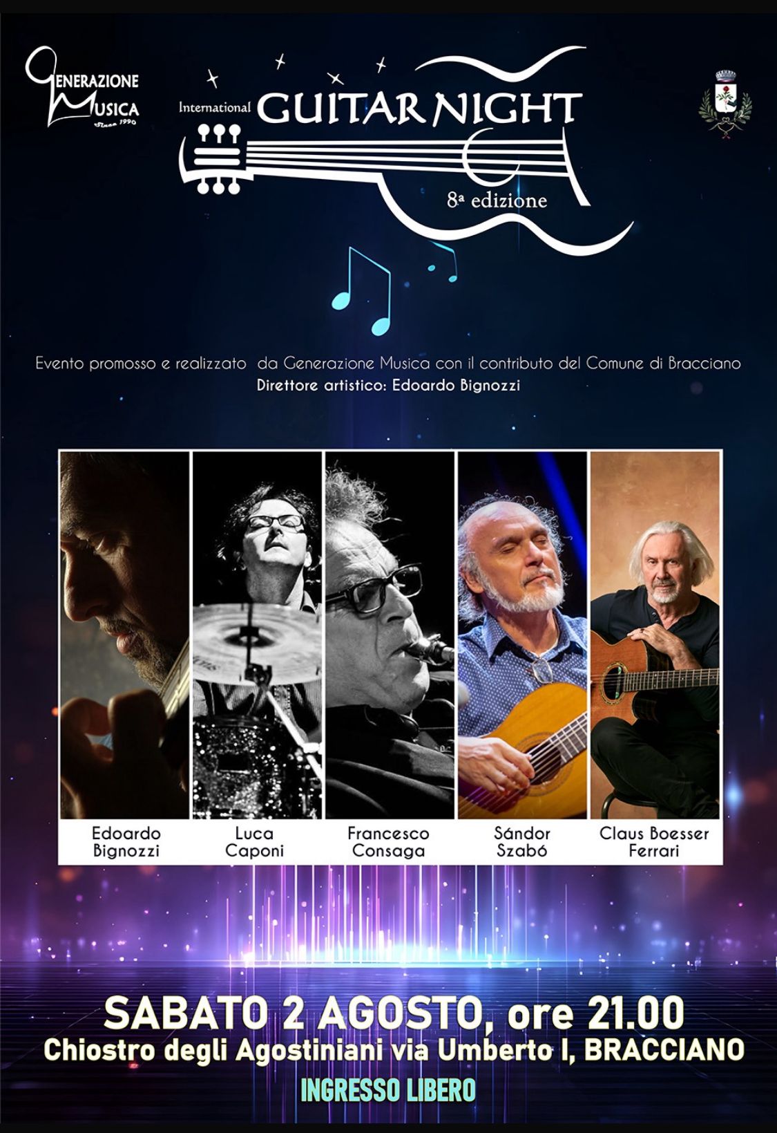 locandina evento guitar night