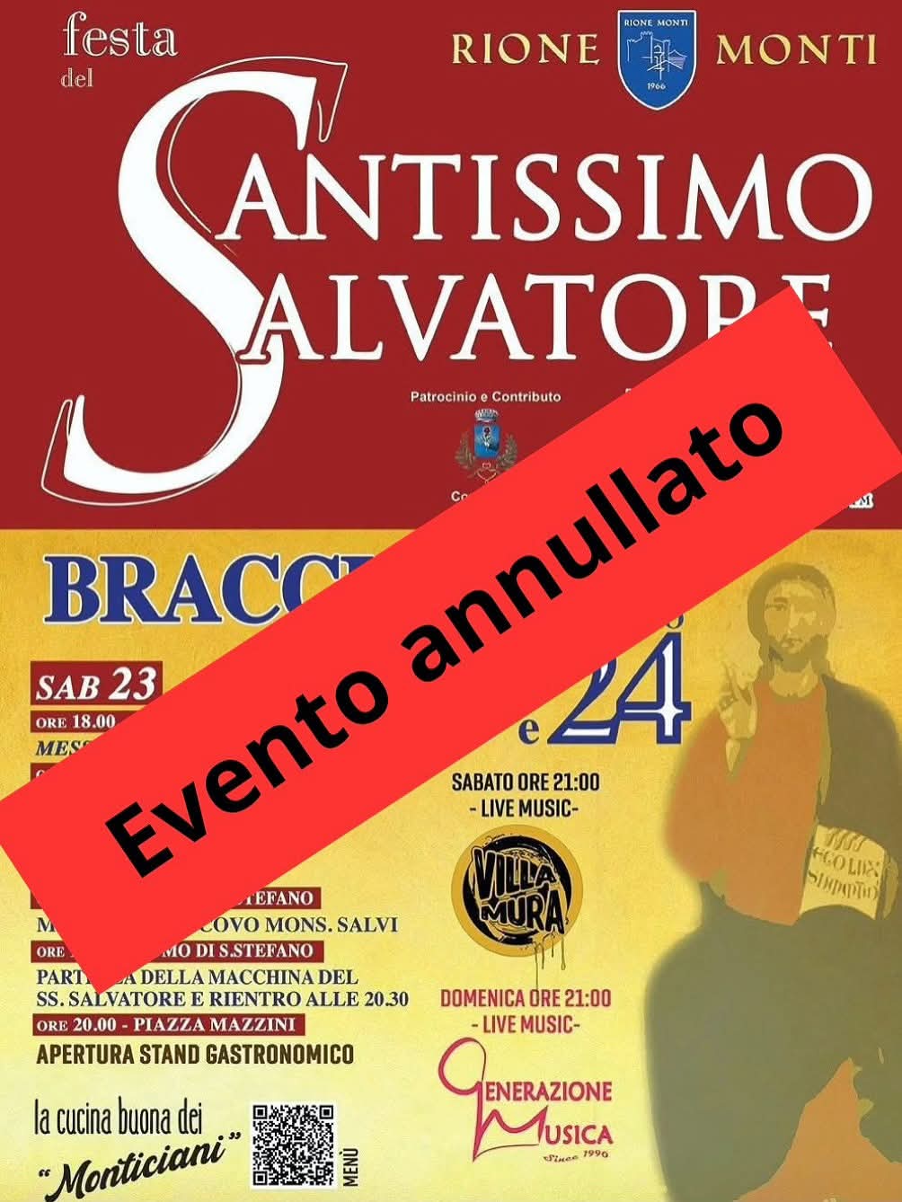 evento annullato
