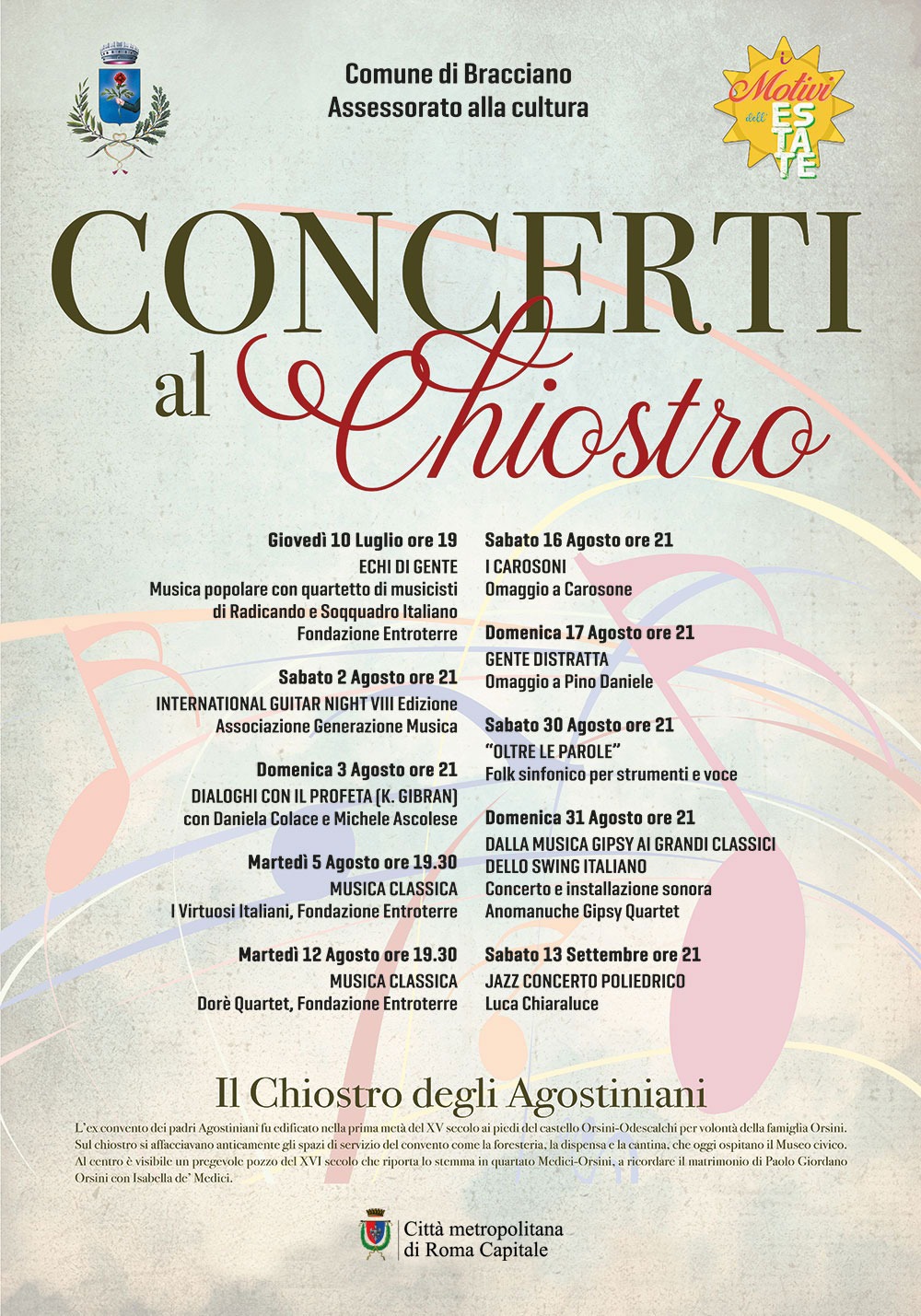 concerti al chiostro