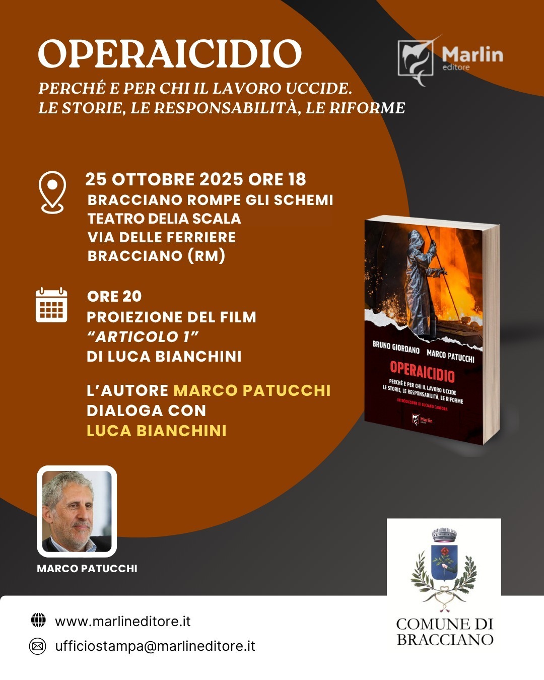 Film sabato 25 Locandina film sulle morti sul lavoro
